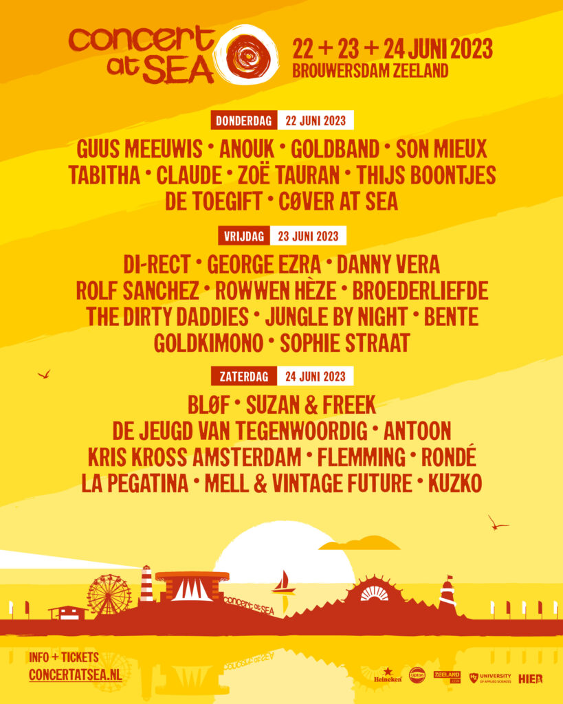 11 namen erbij voor Concert at SEA 2023 Concert at SEA 11 namen erbij voor Concert at SEA 2023 Concert at SEA